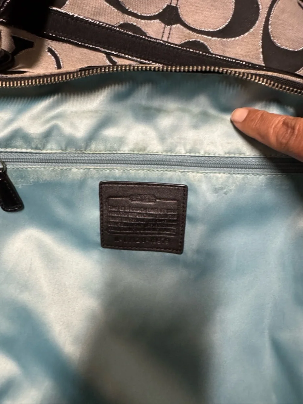 Coach Black and Gray Women's Bag